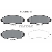 Textar BremsbeläGe BremsklöTze Vorne FüR Honda CR-V III Re_ 2.0I-Vtec 4WD