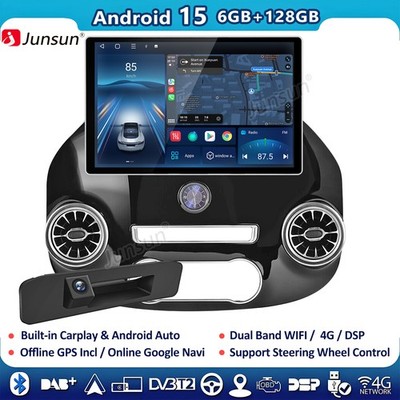 13.1'' Carplay Autoradio Android 15 GPS Navi 4G BT SWC Für Benz Vito W447 6+128GB