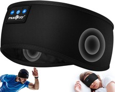 MUSICOZY Sleep Headphones Bluetooth 5.4 Headband, Sports One Size, Black