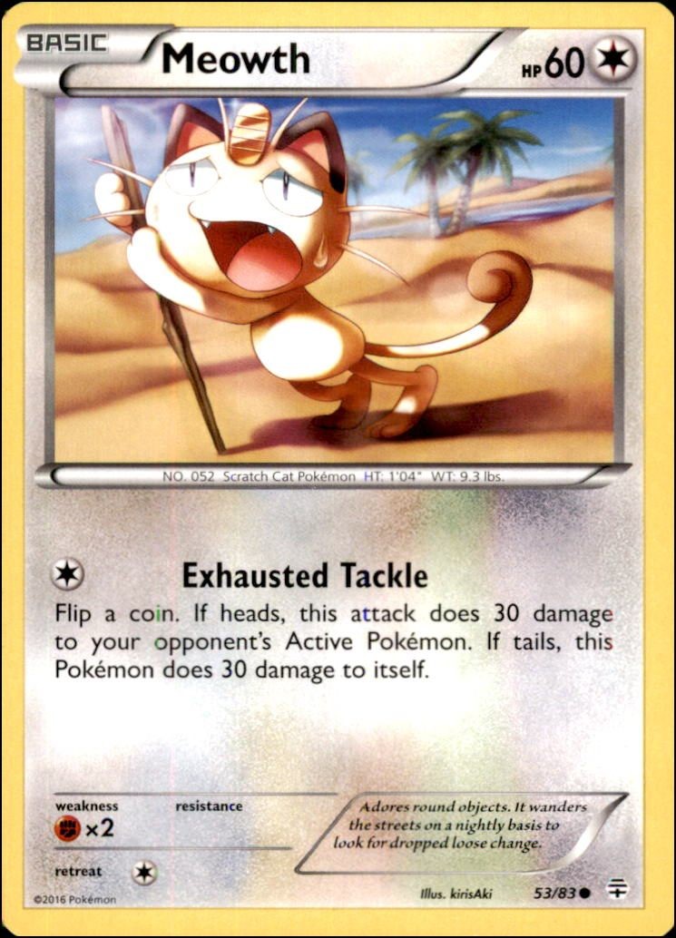 Pokemon - Meowth #53/83 - Generations Common