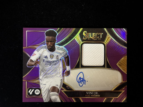 VINI JR.2025-26 PANINI SELECT LA LIGA SOCCER PACH AUTO /5 #AM-VJR REAL MADRID