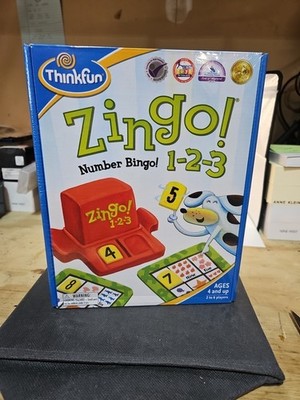 ThinkFun Zingo 1-2-3 Number Bingo Game for Age 4 and Up Brand New 