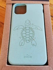 Pela iPhone 11 Pro Phone Case Back Cover Ocean Turquoise 100% Compostable