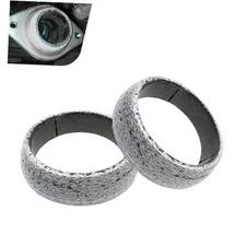 2 PCS Exhaust Manifold Gasket, 2.36 inch Graphite Flange Donut 60MM/2.36Inch