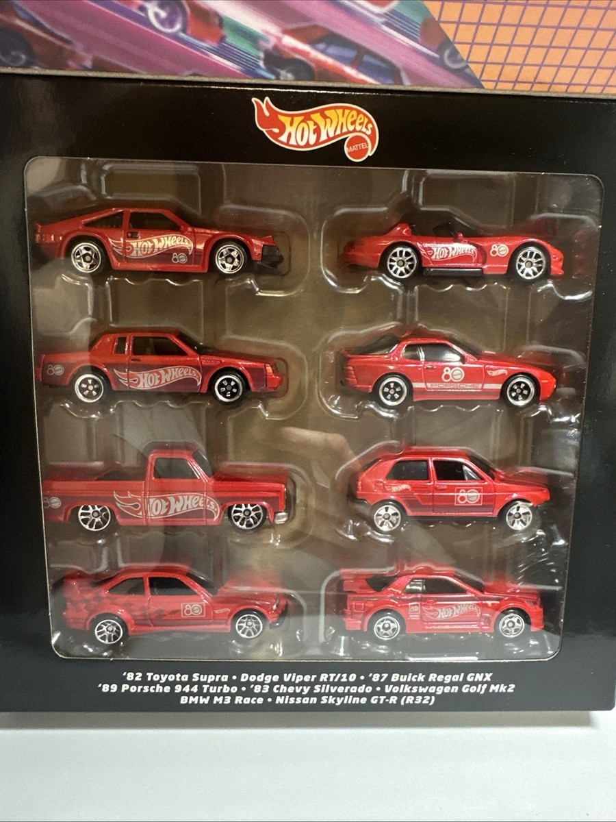 Hot Wheels Mattel 80th Anniversary 8 Pack Silverado Skyline Buick