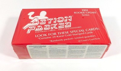1991 Action Packed Football Rookie Update Box Sealed (24 Packs)