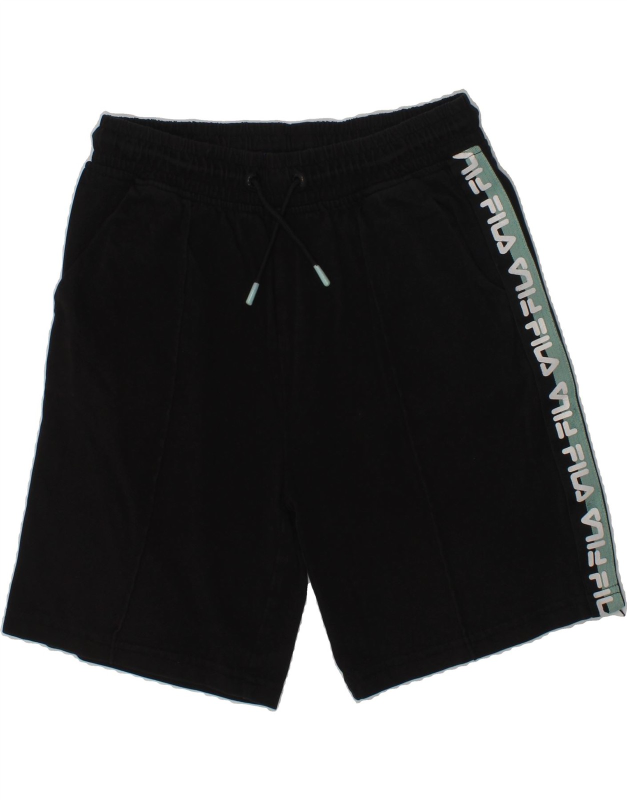 Pantaloncini sportivi FILA ragazzo grafica 11 12 anni cotone nero BK94