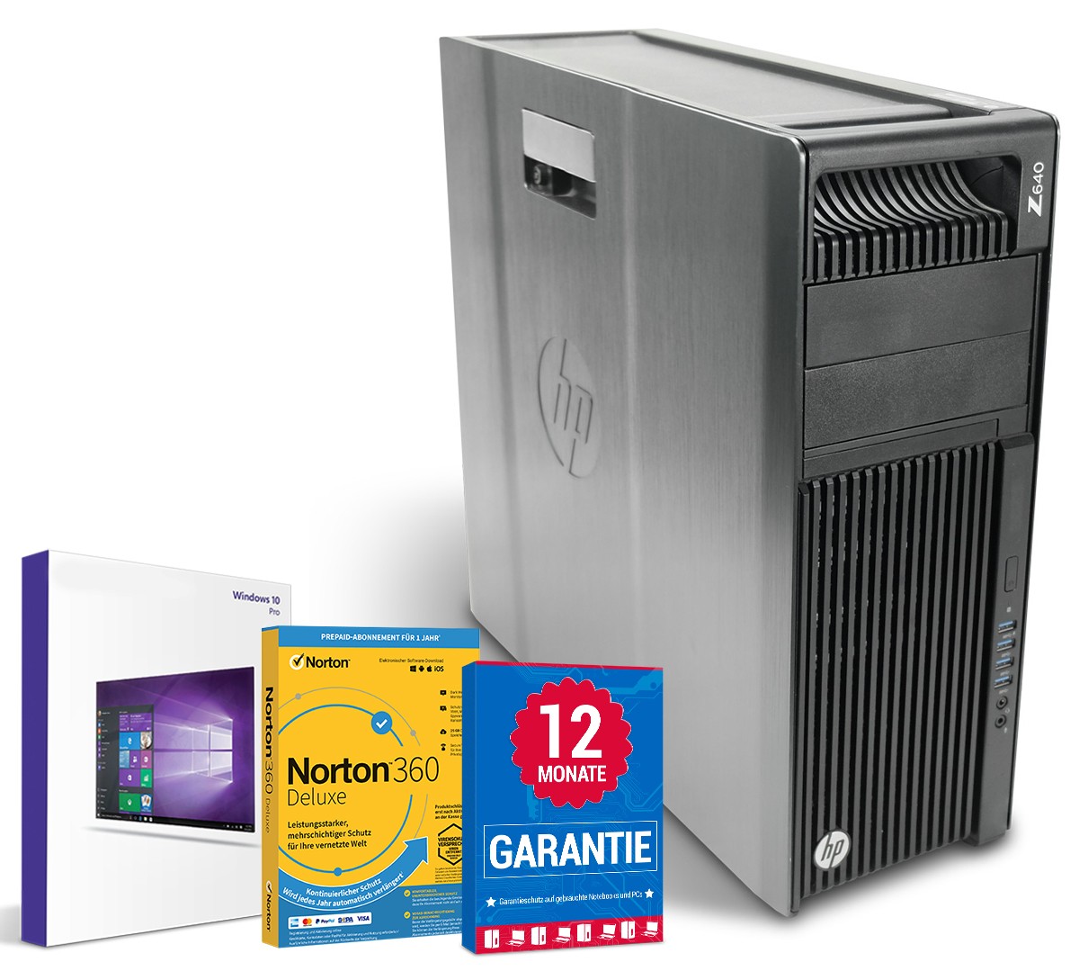HP Workstation Z640 PC Computer Intel Xeon bis 4x3,7GHz 16GB 256GB Win11Pro
