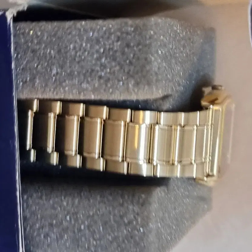 Orient CASSY Rectangular Gold and Silver Metal Wa… - image 3