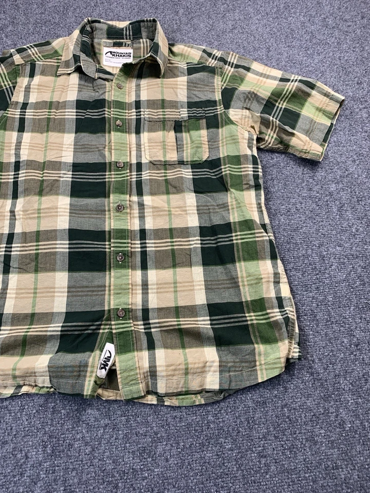 Mountain Khakis Shirt Mens Small Green Plaid Pocket Button Up Casual - Image 4 of 4