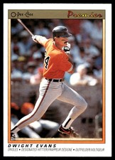 Dwight Evans 1991 O-Pee-Chee Premier #39 Orioles MLB READ FREE SHIP AutographDen