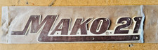 Nuovo ~ Mako ® 21 ~ emblema barca ~ distintivo ~ marrone/bianco 