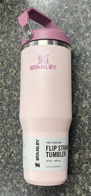 Stanley 30 oz Stainless Steel Ice Flow Flip Straw Tumbler Pink Dogwood