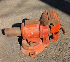 Vintage Rotatable Adjustable Bench Vise 70 Po...
