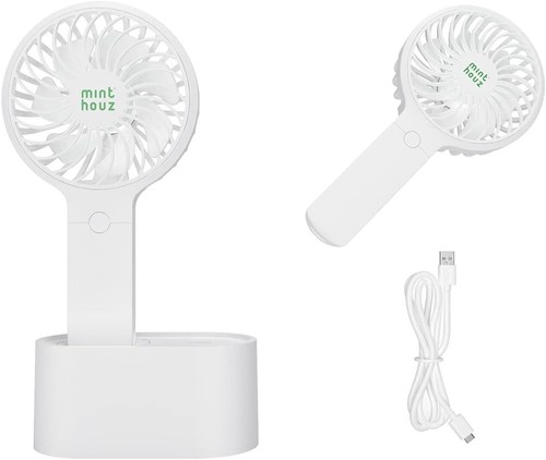 Handheld Fan Mini Portable FAN with 90 Auto Head Shaking Rotating 3 Speed Small