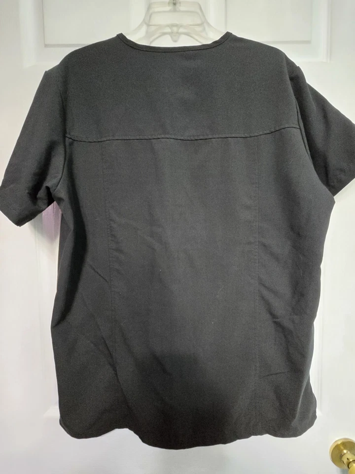 Blusa Médica JOCKEY PARA HOMBRE Talla M-NEGRO Cuello en V-Pecho 24"/L 29" Foto 2 de 4