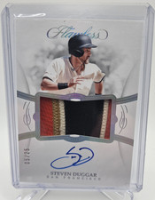 Steven Duggar 2019 Panini Flawless Rookie /25 #RPA-SD 4 Color Patch Auto RPA