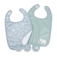 Set of 2 Baby Bibs Soft Waterproof Infant Bibs for Baby Girls Boys 6-12 M...