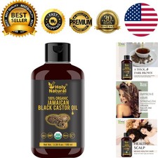 Handmade Jamaican Black Castor Oil 3.38 Fl Oz - Strengthen  Hydrate Hair  Skin