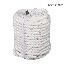 3/4 inch x 120 feet Arborist Bull Rope Tree Hoist Rigging Line Polyester Rope