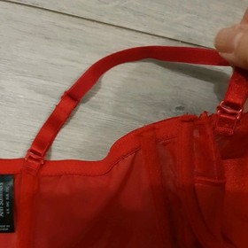 Vintage Ann Summers Red Lace Entice Boned Multi Way Corset Top Size 34C