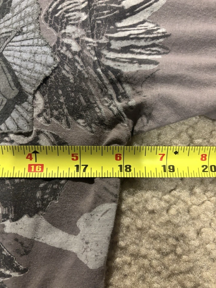 Camiseta Gráfica Monarchy Para Hombre Mediana Marrón Cresta Alada Corona Cruz EE. UU.  Foto 4 de 4