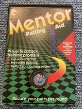 Mentor Golf Putting Aid Gyroscopic Golf Ball w/Original Box & Instruction Manual