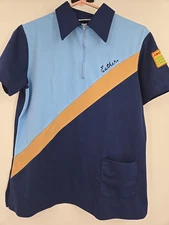 King Louie Vintage 80's Bowling Shirt 1/2 Zip Women Size 36 "Esther" Auto Parts