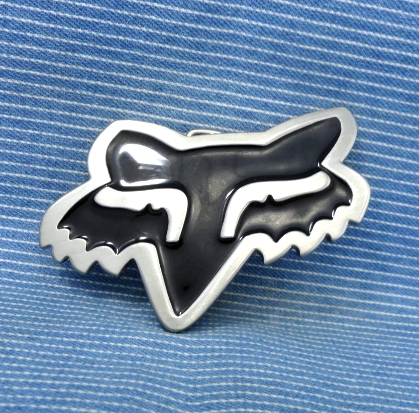 Fox Racing Promo Cinturón Hebilla Negro Emblema Logo Motocross Barro Suciedad Bicicletas .CPA797 Foto 2 de 4