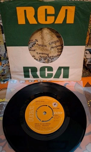 David Bowie 'Drive in Saturday' 7" RCA Victor 3/3 Press 1973 EX- Vinyl CLASSIC