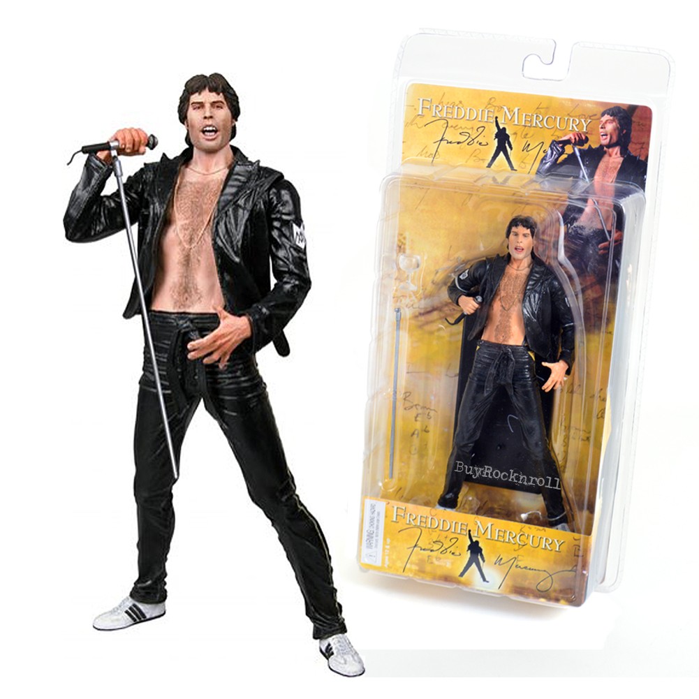 NECA Freddie Mercury フィギュア Queen 2006 NECA Freddie Mercury 7-inch Figure 1970's Leather