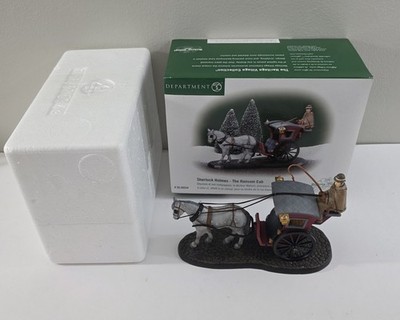 Dept 56 Sherlock Holmes Hansom Cab with Original Box Dickens Village 58534