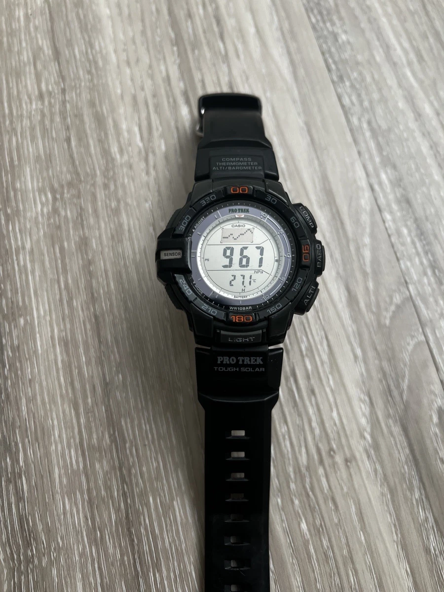 Reloj Casio ProTrek PRG-270 Solar Triple Sensor - Negro/Gris