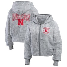 Women's WEAR by Erin Andrews Heather Gray Nebraska Huskers Wear Speckle