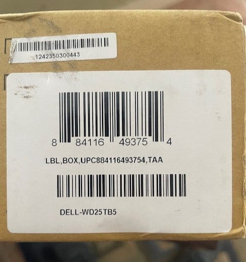 New! Dell-WD25TB5 Docking Station (SEALED)
