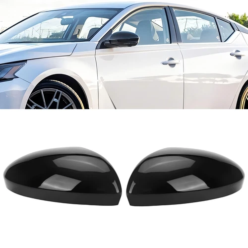 For 2019-2025 Nissan Altima Exterior Door Side Rearview Mirror Cover Caps Glossy