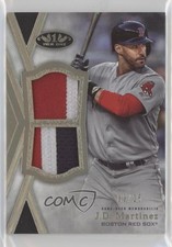 2020 Topps Tier One Relics /25 JD Martinez #T1DR-JDM Dual Patch v1x