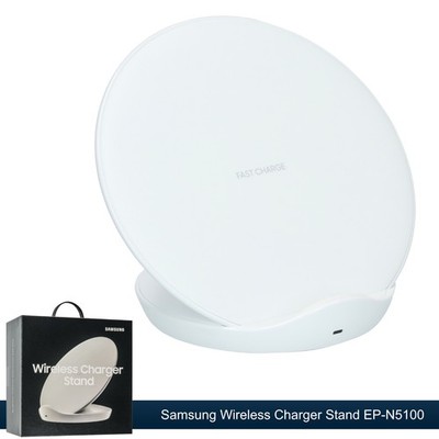 Original Samsung Wireless Charger Stand EP-N5100 Qi Ladestation Ladegerät weiß
