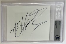 MC Hammer firmato taglio Index Card rapper Beckett coa lastrato