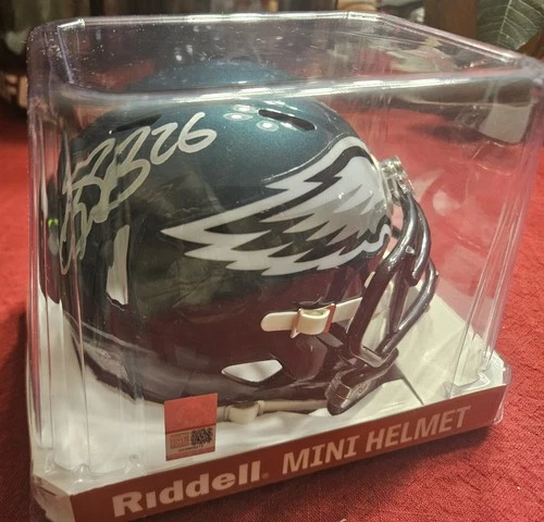 Saquon Barkley Autographed Signed Philadelphia Eagles Midnight Green Mini Helmet