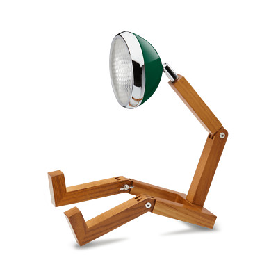 Mr. Wattson PIFFANY LED Lampe Retro witzig Tischleuchte CHILTERN GREEN grün