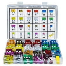 242 Pcs Car Fuses Assortment Kit Replacement for RV Truck Car Motorcycle Boat
