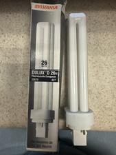 NEW Sylvania Dulux D 26w Compact Fluorescent Bulb CF26DD/827 BASE G24d-3