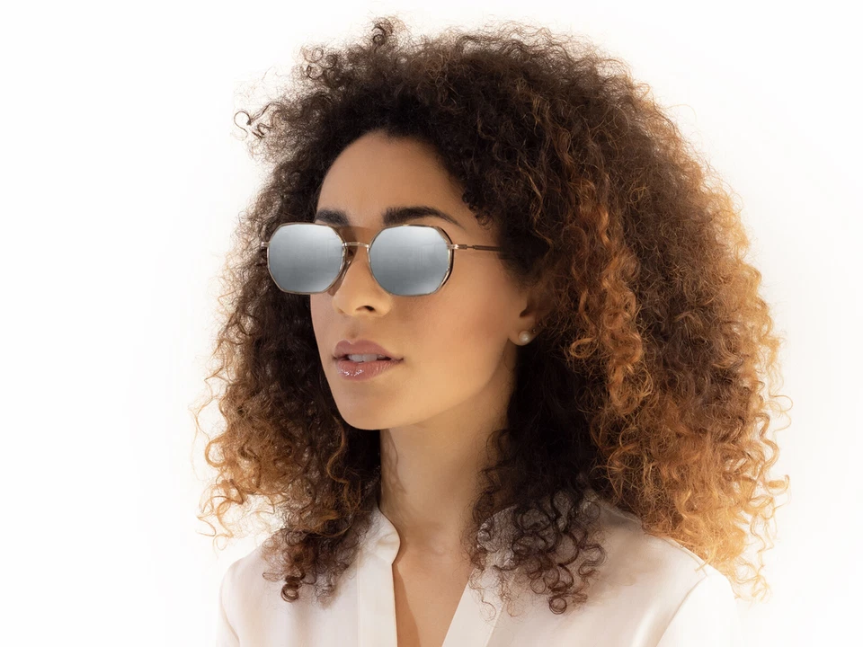 X-LAB Occhiali da Sole mod. Capri argento / argento specchiato - Immagine 4 di 4