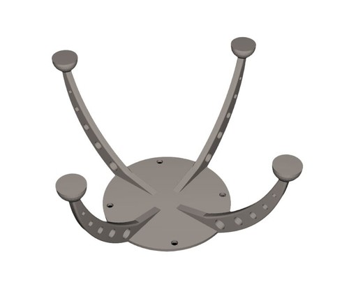 3D Printed Alien UFO Base Stand Support for Ubiquiti UniFi U6 Pro Access Point - Bild 3 von 4