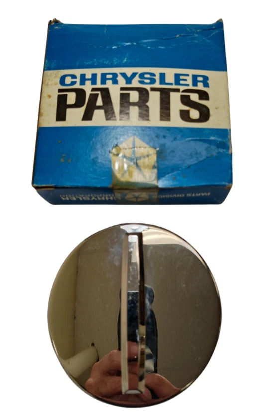 1970 道奇普利茅斯卫星冠状车油箱铬气盖 NOS 2925735 — 第 2/4 张图片