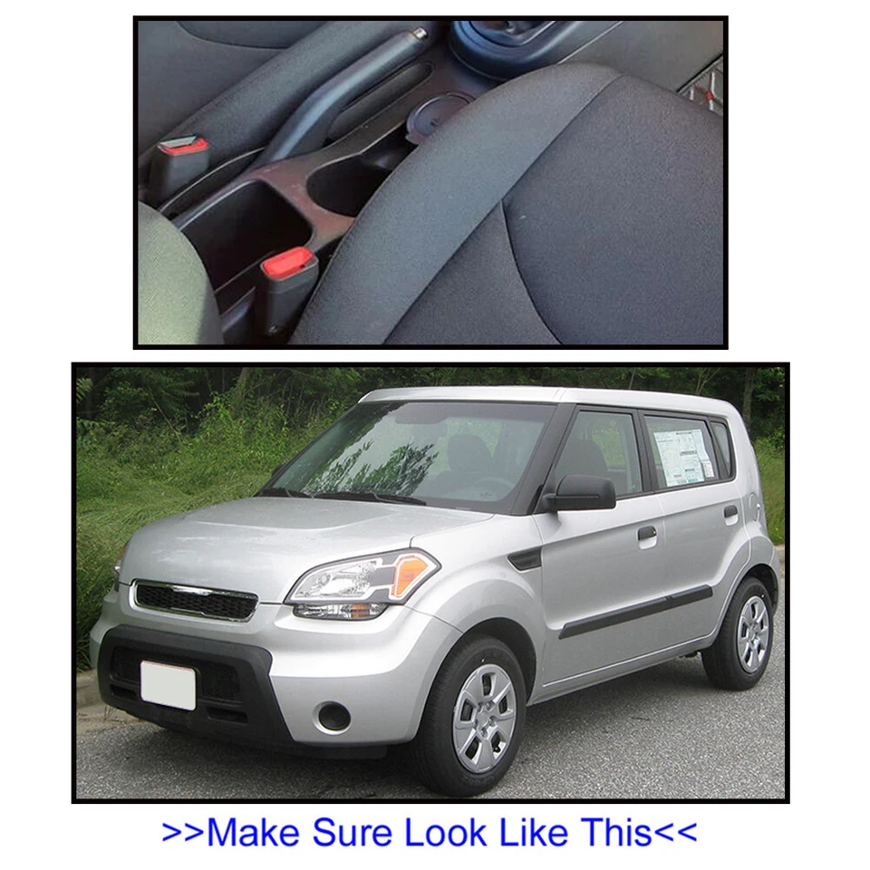 Caja de almacenamiento reposabrazos consola central compartimento USB para Kia Soul 2010-2013 EE. UU. Foto 3 de 4