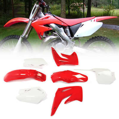 For 2003-2007 Honda CR85R/CR85RB Expert Restyled Plastics Kit Red/White ...