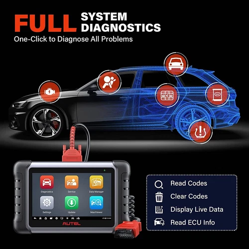 2023 Autel MaxiCOM MK808S Bidirectional Car Diagnostic Scanner Tool Key Coding image 14