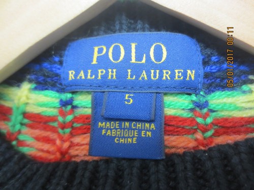 NWT Ralph Lauren Girl's Holiday Fair Isle Cable Knit Sweater Black Sizes 5 - Picture 6 of 8